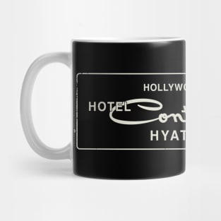 Vintage Continental Hyatt House Hotel West Hollywood Mug